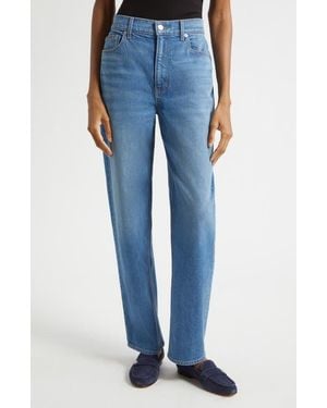 Veronica Beard Harley Barrel Leg Jeans - Blue
