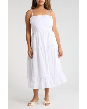 Sugarlips Brynley Cami Midi Sundress - White