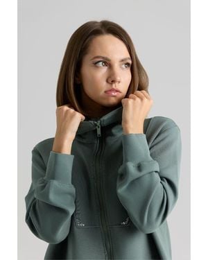 Le Fafo Raven Zip Up Jacket - Green