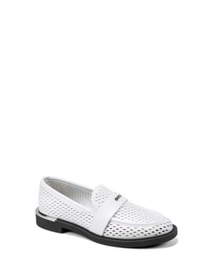 DKNY Rezzi Perforated Loafer - White
