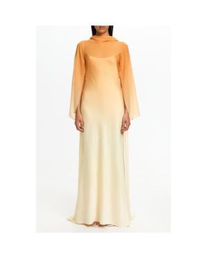 Significant Other Devlyn Ombré Long Sleeve Gown - Yellow