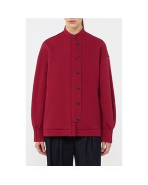 MM by Max Mara Aceto Cotton Blend Jacket - Red