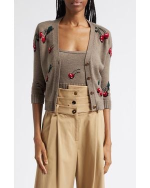 Monse Mini Cherry Wool Twinset - Multicolor