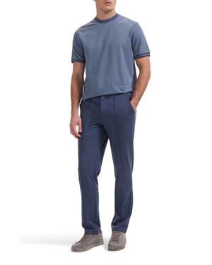 Bugatchi Crewneck Pima Cotton T-Shirt - Blue