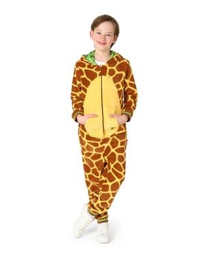 Opposuits Kids' Giraffe One Piece Hooded Jumpsuit - Metallic