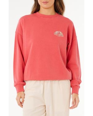 Rip Curl Bells Heritage Graphic Sweatshirt - Red