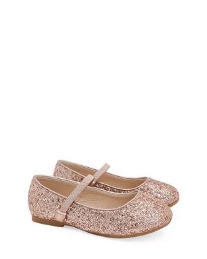 Kailee P Ridley-Rg Rock Glitter Mary Jane Ballet Flats - Pink