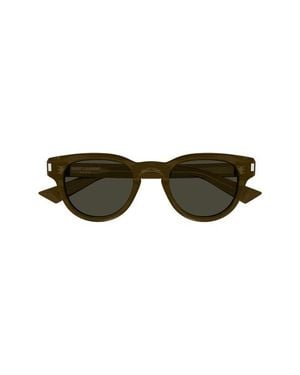 Saint Laurent 48Mm Small Round Sunglasses - Brown
