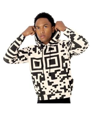 DAI MODA Qr Code Hoodie - Black