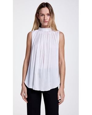 Smythe Gathered Shell Top - White