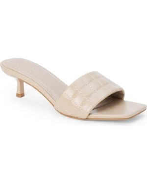 Matisse Rosana Kitten Heel Slide Sandal - White