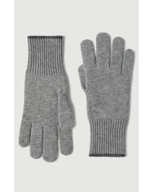 Brunello Cucinelli Cashmere Knit Gloves - Gray