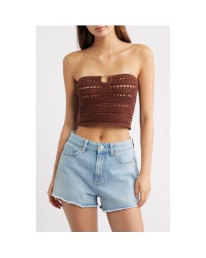 PacSun Oriana O-Ring Tube Top - Brown