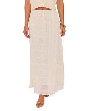 Vici Collection Haven Tiered Maxi Skirt - Natural