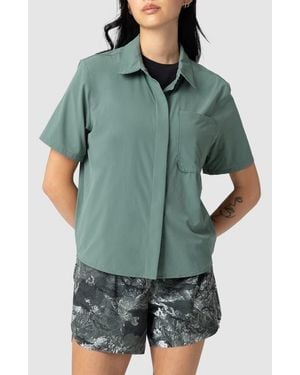 Outdoor Research Astroman Short Sleeve Sun Shirt - Green