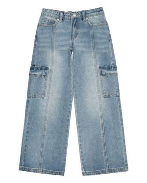 Joe's Jeans Kids' Mia Low Rise Wide Leg Jeans - Blue