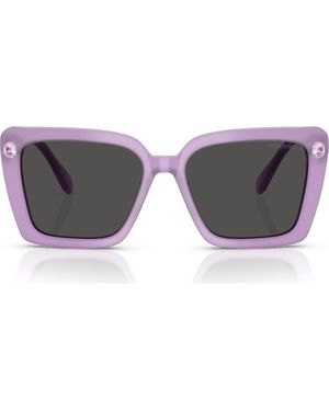 Swarovski 55Mm Square Sunglasses - Gray