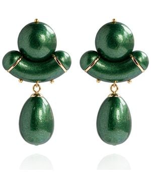 Saule Label Aria Earrings - Green