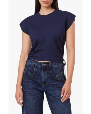 Habitual The Luna Cinched Cotton Top - Blue