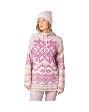 Kari Traa Rachel Knit Hoodie - Pink