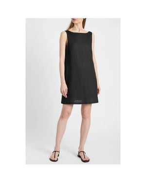 Santorelli Jaclyn Sleeveless Shift Dress - Black