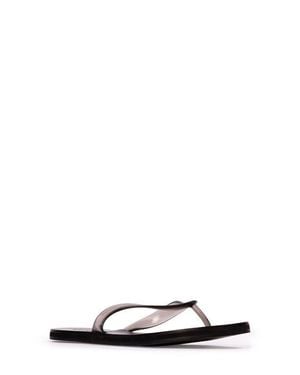 Black Suede Studio Jeli Flip Flop - Black
