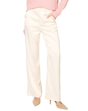 Gibsonlook Lindsey Wide Leg Satin Pants - White