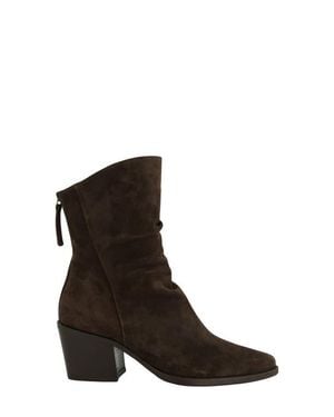 Paul Green Fender Block Heel Bootie - Brown