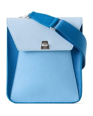 Akris Small Anouk Leather Crossbody Bag - Blue