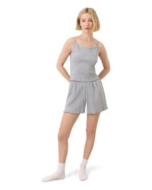 Pact Organic Cotton Pointelle Short - Gray
