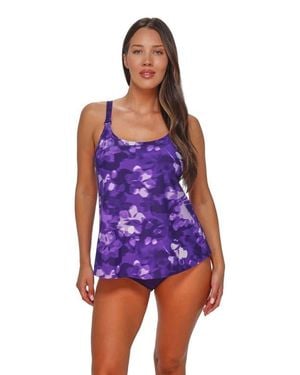 Sunsets Escape Jenna Tankini Swimsuit Top - Purple