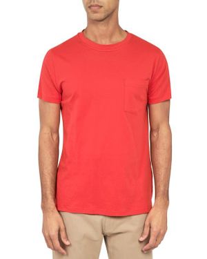 Con.struct Slim Fit Solid Crew T-Shirt - Red