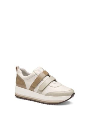 Johnston & Murphy Gracie Double Strap Sneaker - White