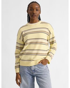 Albaray Stripe Cotton Sweater - Natural