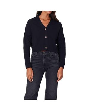 Paneros Clothing Diana Cropped Cardigan - Blue