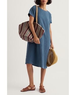 Seasalt Cornwall Linen A-Line Dress - Blue