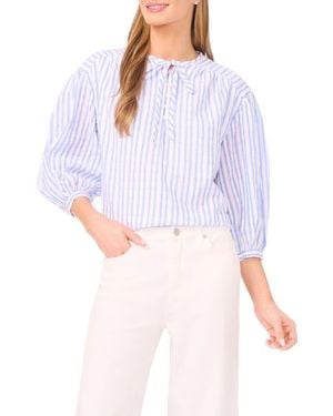 Ted Baker Rochelle Stripe Cotton Top - White