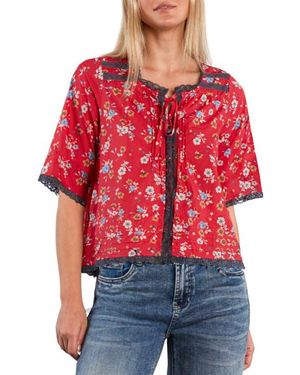 Billy T Endless Summer Cotton Blend Top - Red