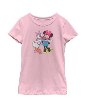 Mickey & Friends Girl's Minnie And Daisy Graphic T-Shirt - Pink