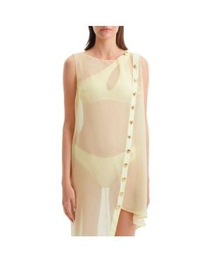 Moeva Adora Cover Up Resortwear Buttermilk - White