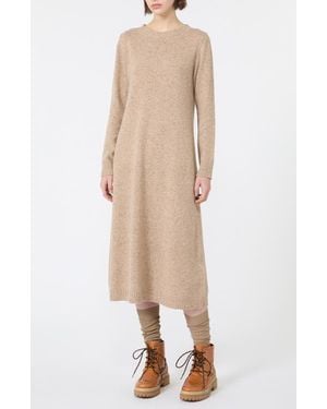 Weekend by Maxmara Long Sleeve Knit Dress - Natural
