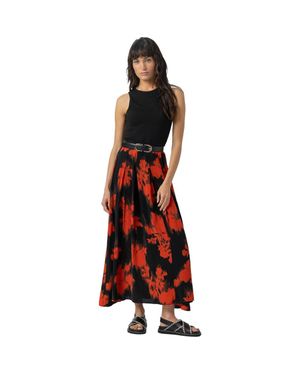 Saint + Sofia Renee Contrast Dress - Red
