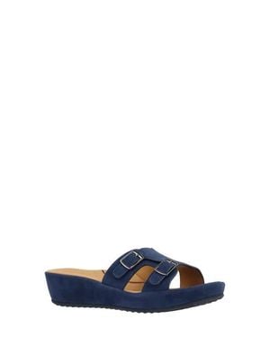 L'amour Des Pieds Careena Wedge Slide Sandal - Blue