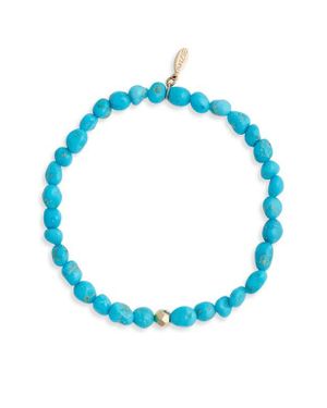 Anzie Boheme Sleeping Beauty Beaded Stretch Bracelet - Blue