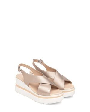 Nero Giardini Slingback Platform Sandal - Natural