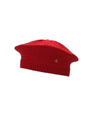 Ralph Lauren Basket Knit Beret - Red