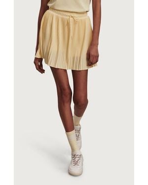 Varley Davina Pleated High Waist Skort - Natural