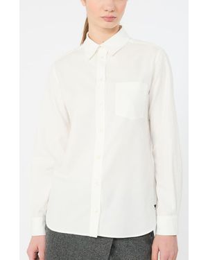 Weekend by Maxmara Cobalto Cotton Button Shirt - White