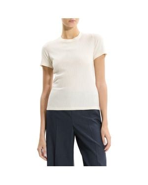 Theory Shrunken Rib T-Shirt - Blue