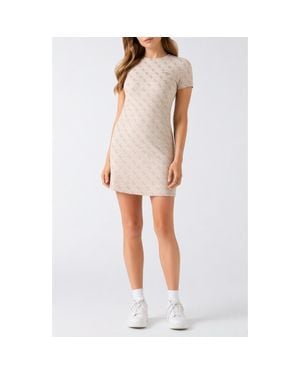 Guess 4G Monogram Jacquard Minidress - White